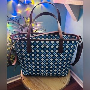 Tory Burch NWOT Geo Logo Crossbody Tote Bag